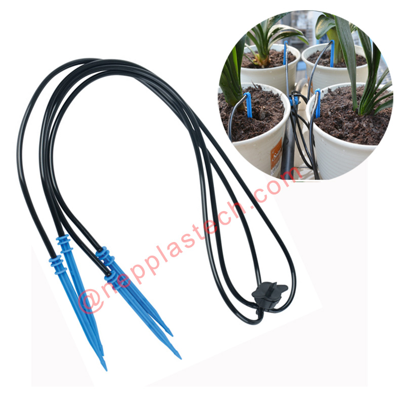 frutteto Piantare irrigatori micro spray irrigazione palo in linea gocciolatori freccia per vaso di fiori